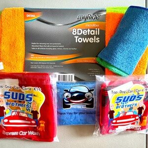 Car Kit | Set of 3 & Free Gift | Microfiber Towel, Car Scent, Cleaning Towelette